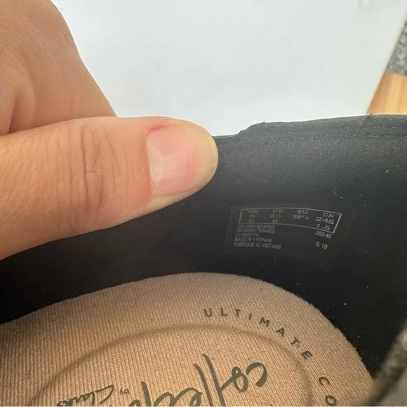 Clarks Collection Emslie Warren Block Heel Loafer/Bootie Size 8.5 - Picture 6 of 8